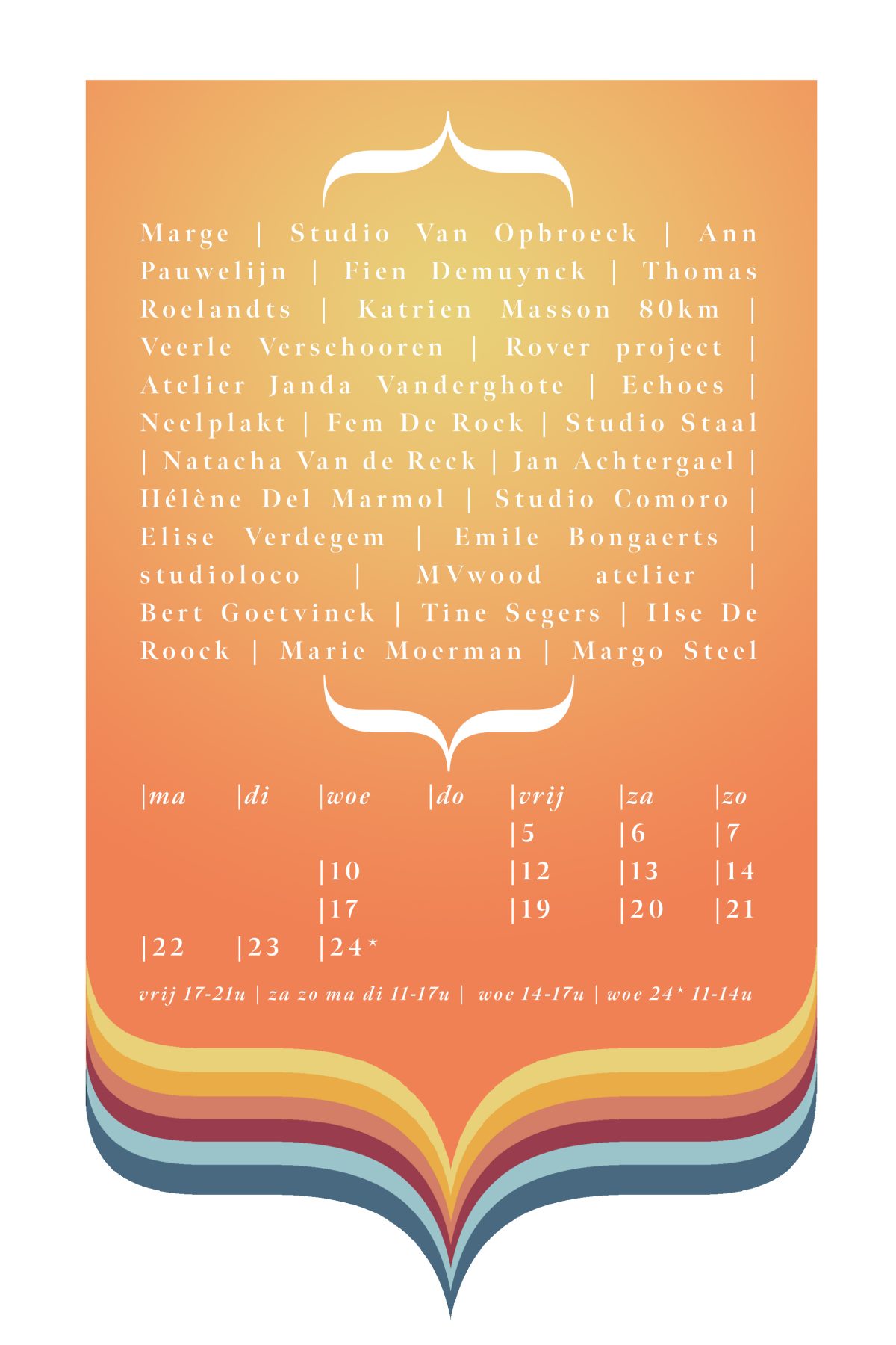ENSEMBLE finale poster achterzijde
